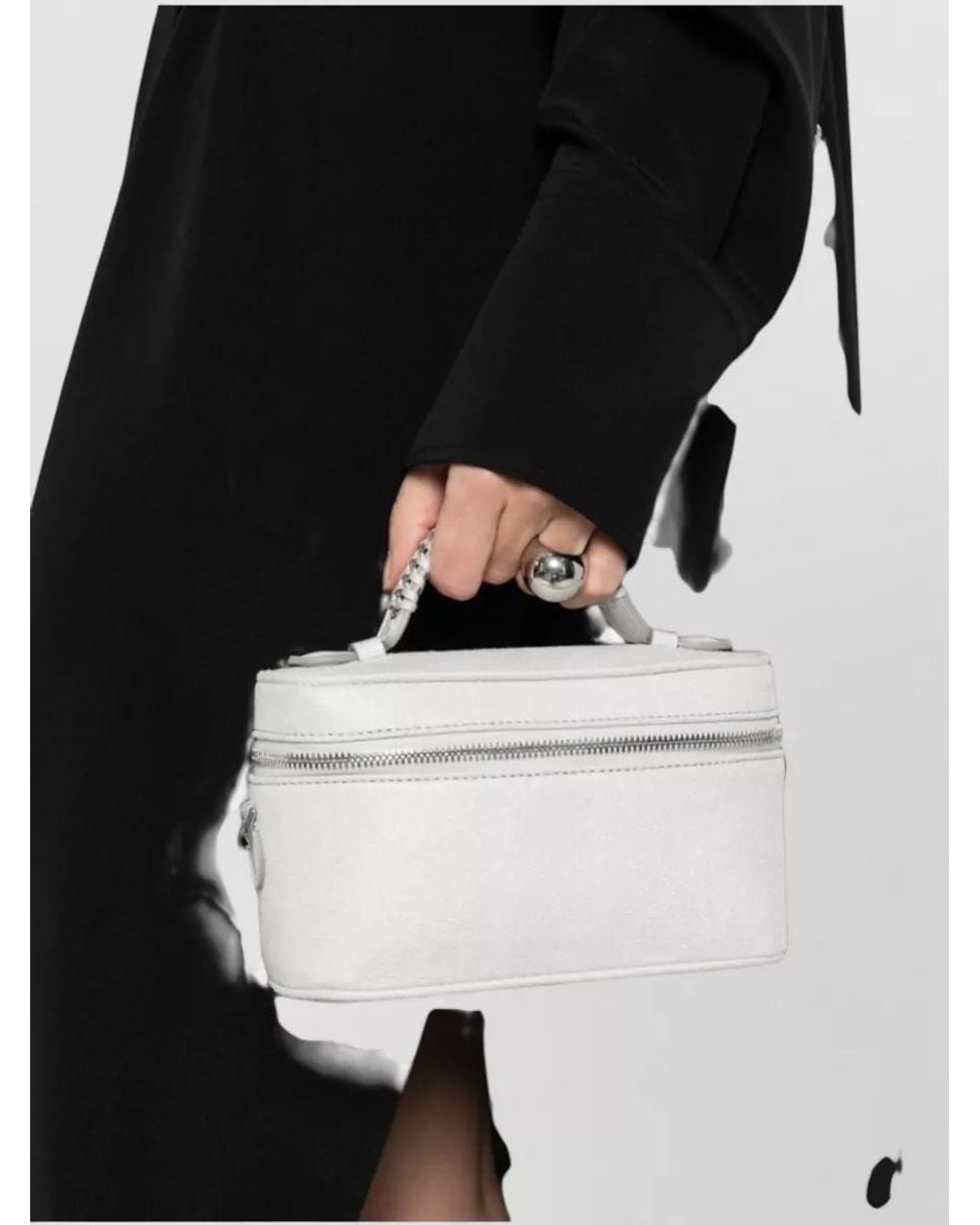 Stella McCartney White Falabella Vanity Mini Shoulder Bag
