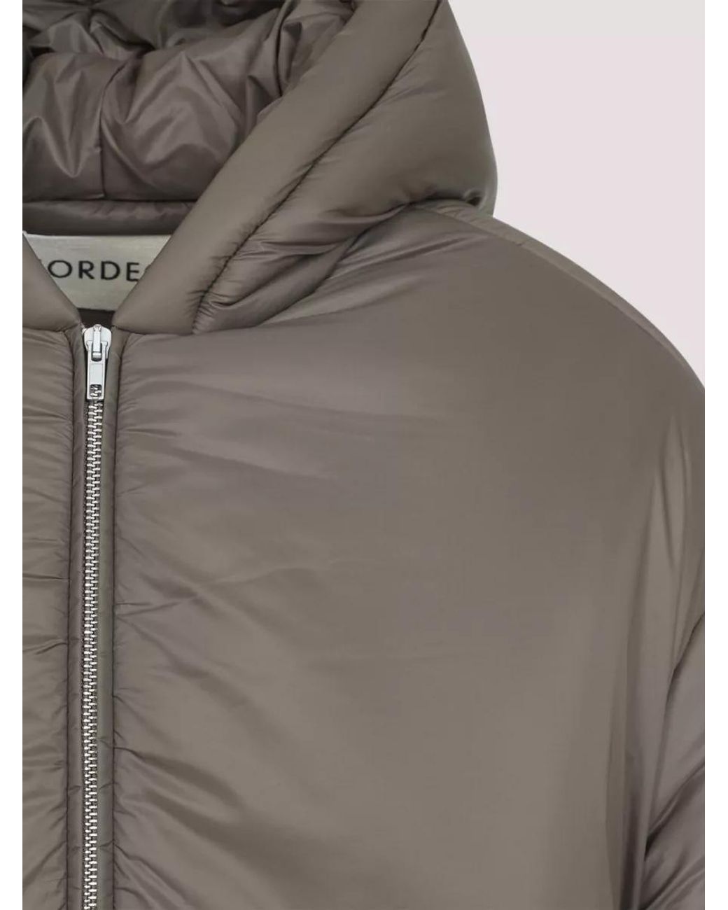 Mordecai Gray Hooded Puffer Jacket for men