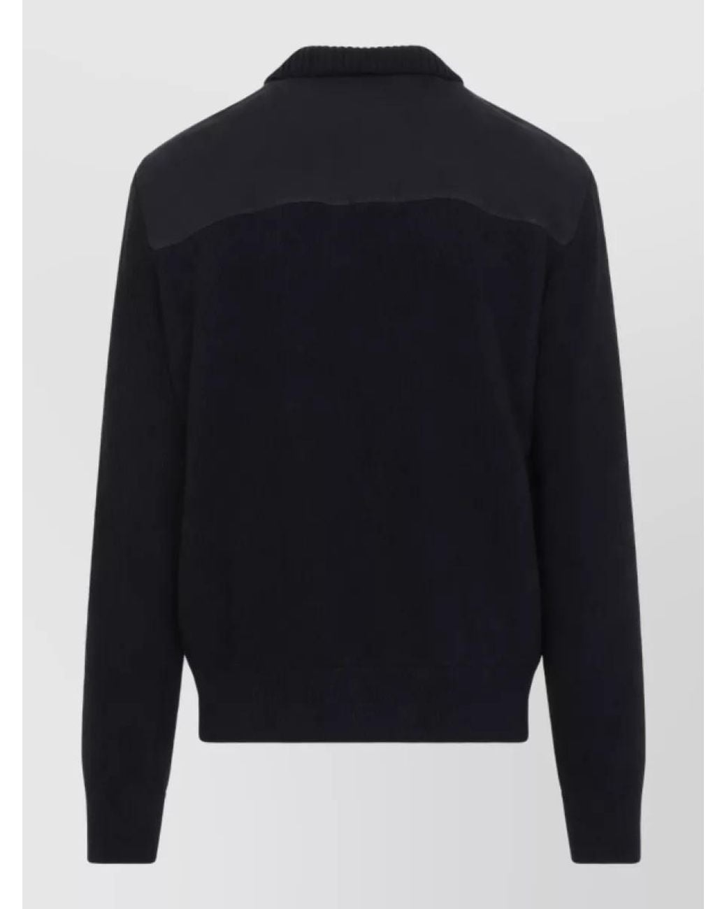Brioni Blue Leather Ribbed-Collar Single-Breasted Jacket for men