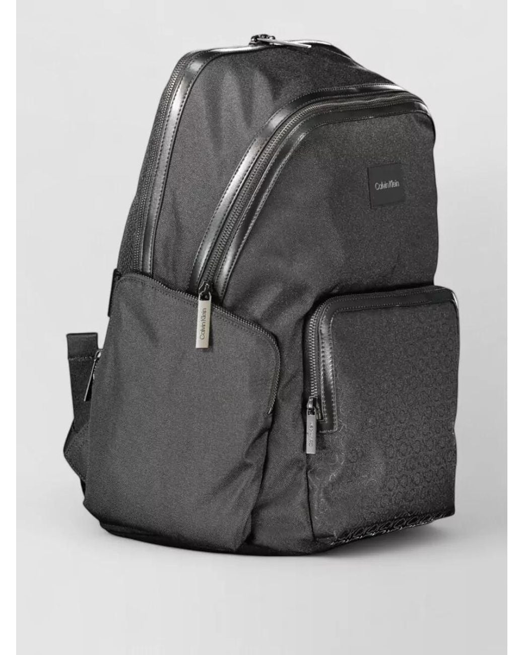 Calvin Klein Gray Monogram Backpack for men
