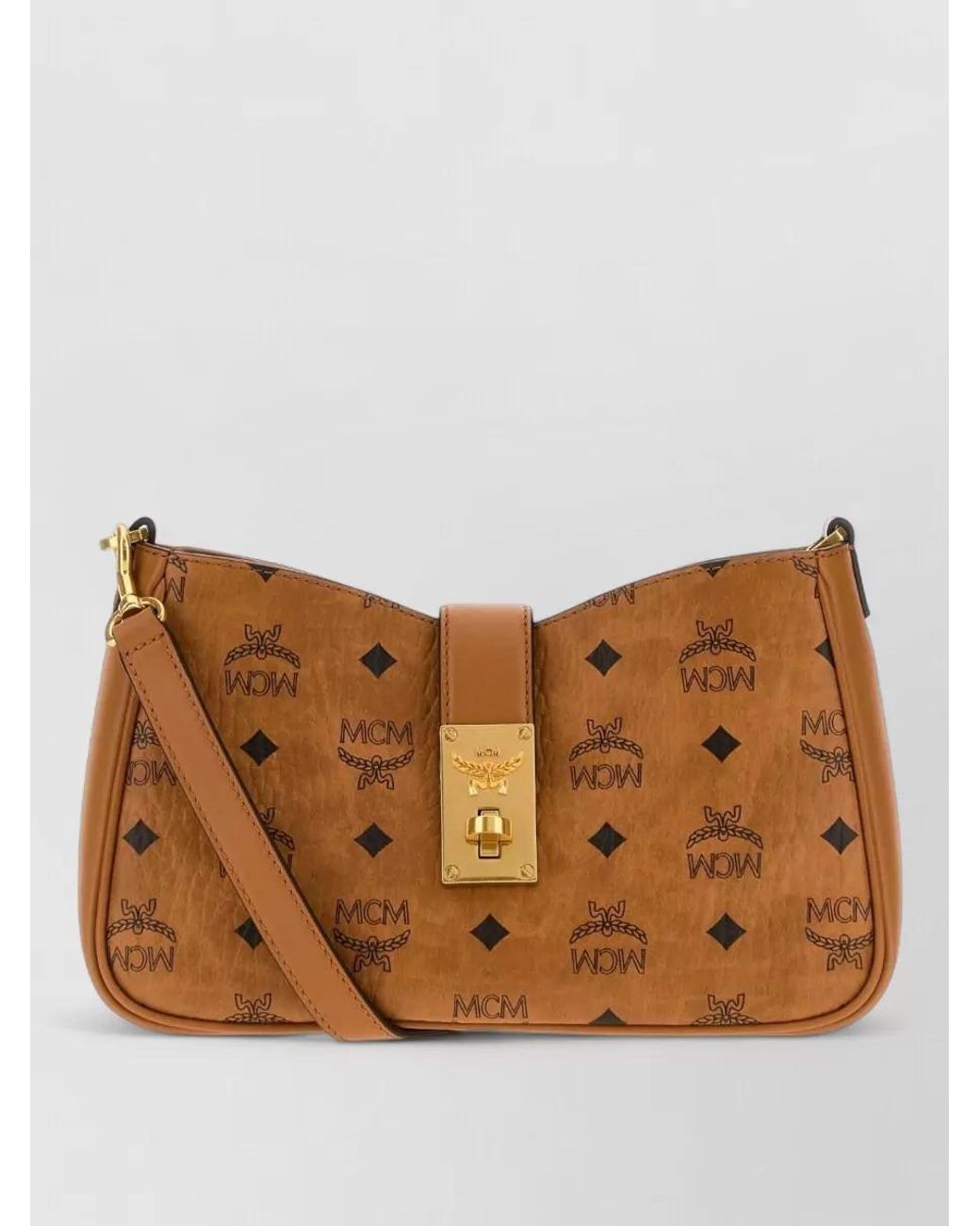 MCM Brown Tracey Clutch Bag