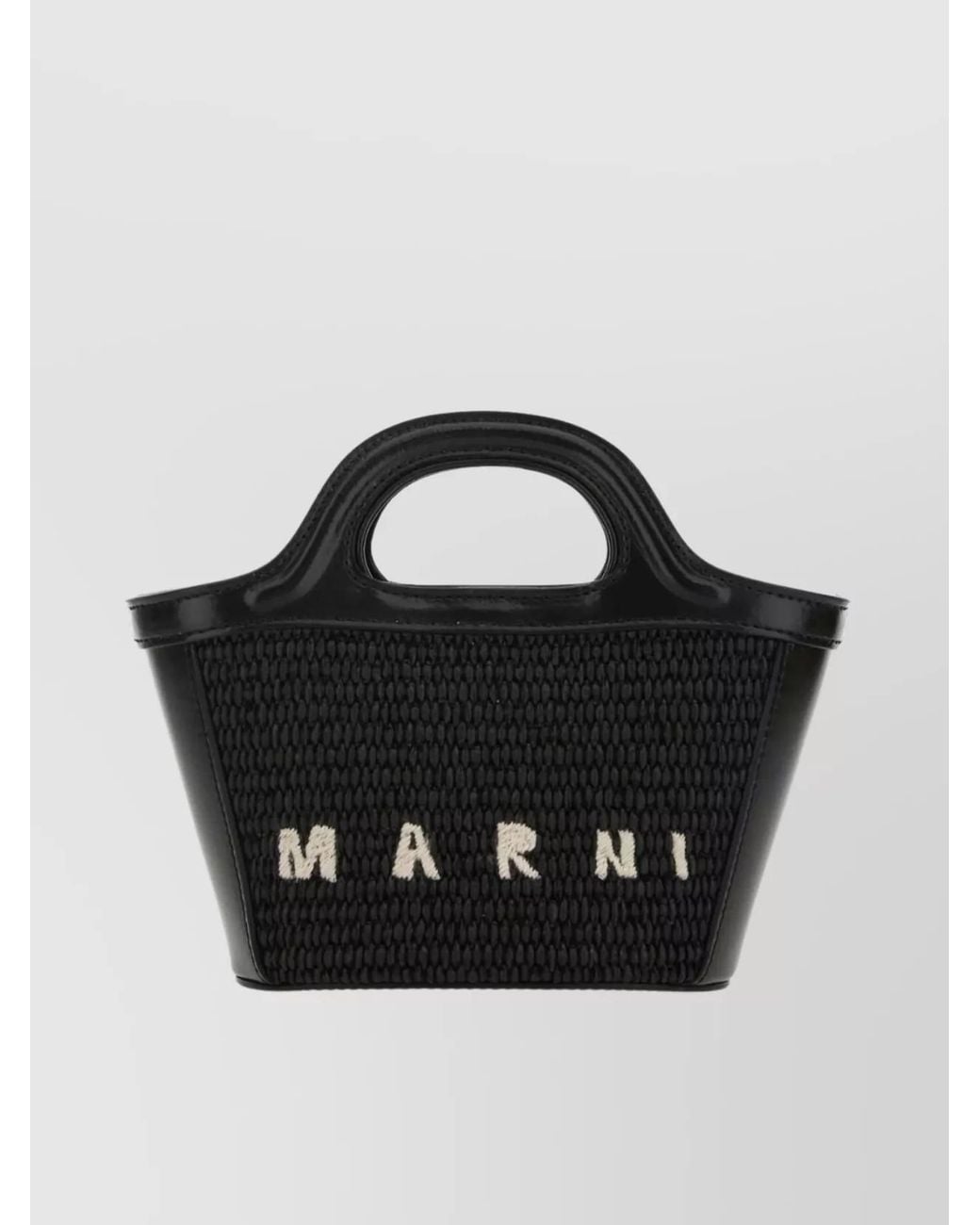 Marni Black Tropicalia Micro Shoulder Bag