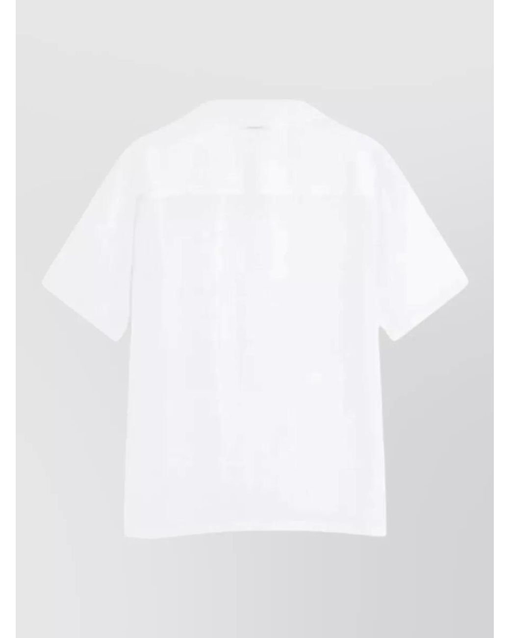 Maison Kitsuné White Short-Sleeve Shirt for men