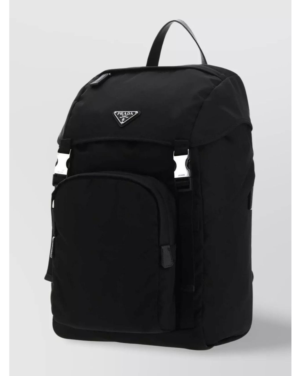 Prada Black Recycled Polyamide Backpack for men