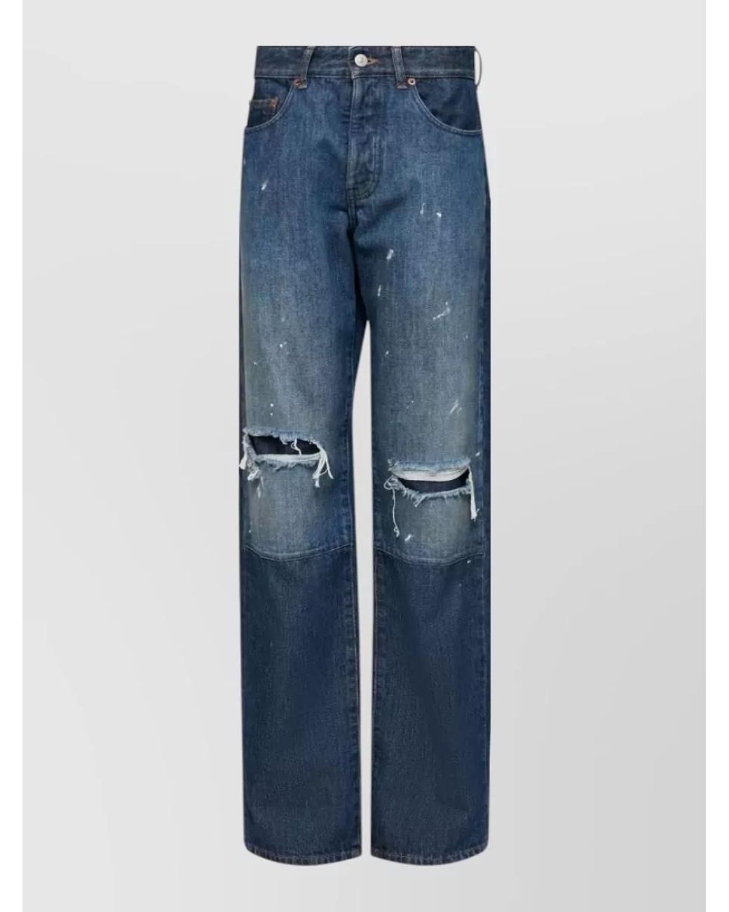 MM6 by Maison Margiela Blue Denim Barrel Jeans