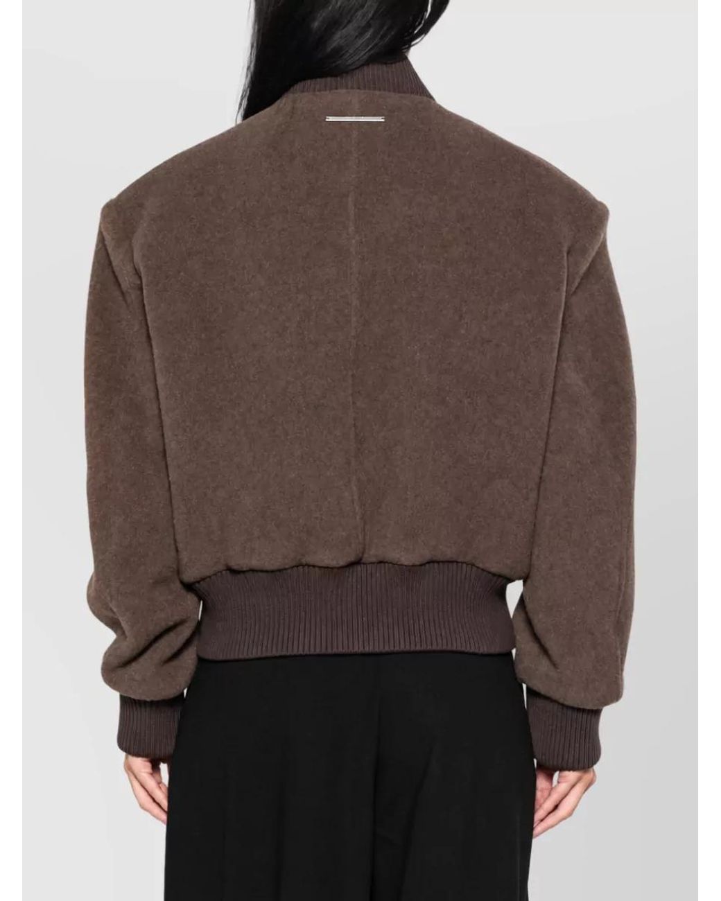 Seafarer Brown Silk Oversized Coat
