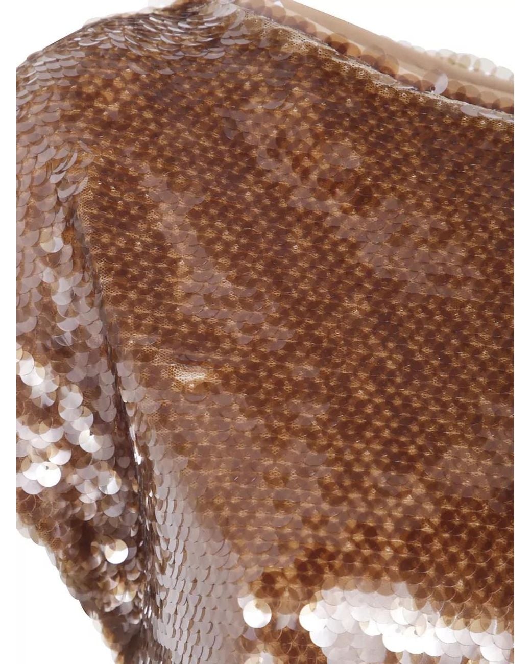 Alberta Ferretti Brown Polyester T-Shirt