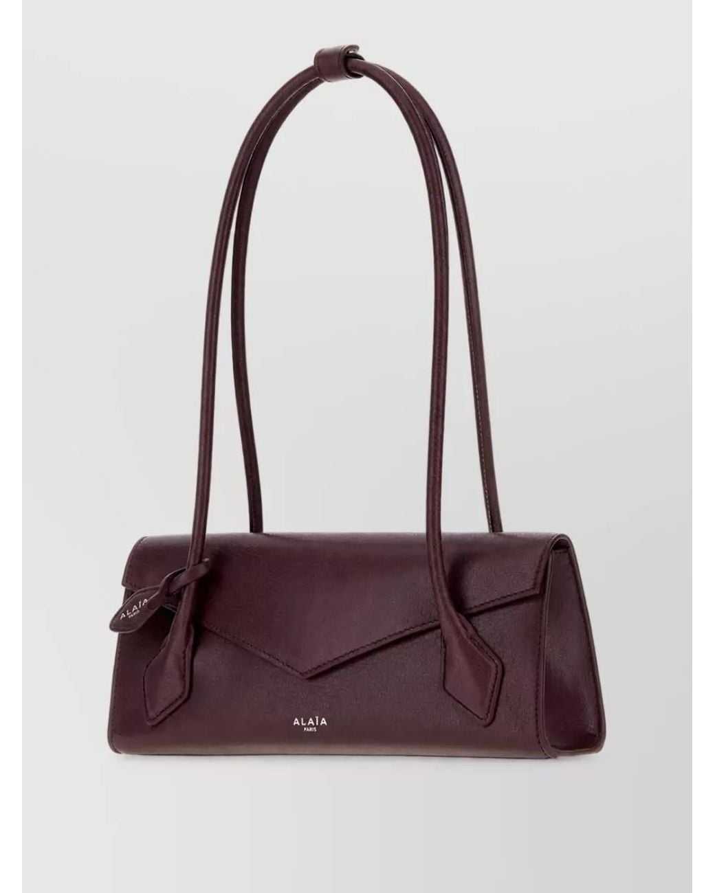 Alaïa Purple Leather Clutch Bag