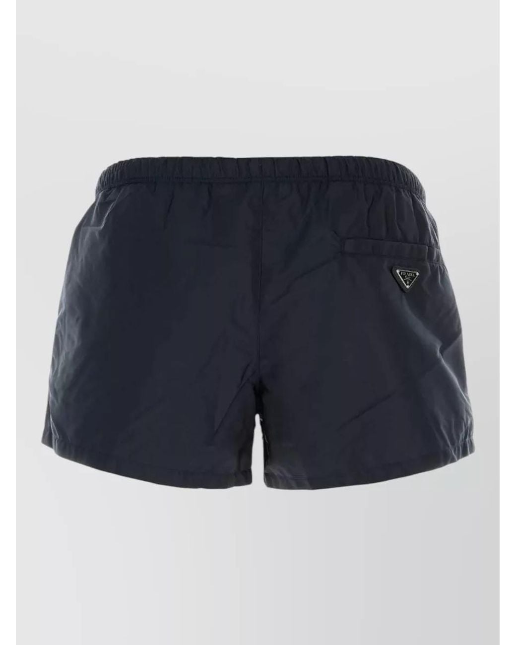 Prada Blue Recycled Polyamide Swim Shorts for men