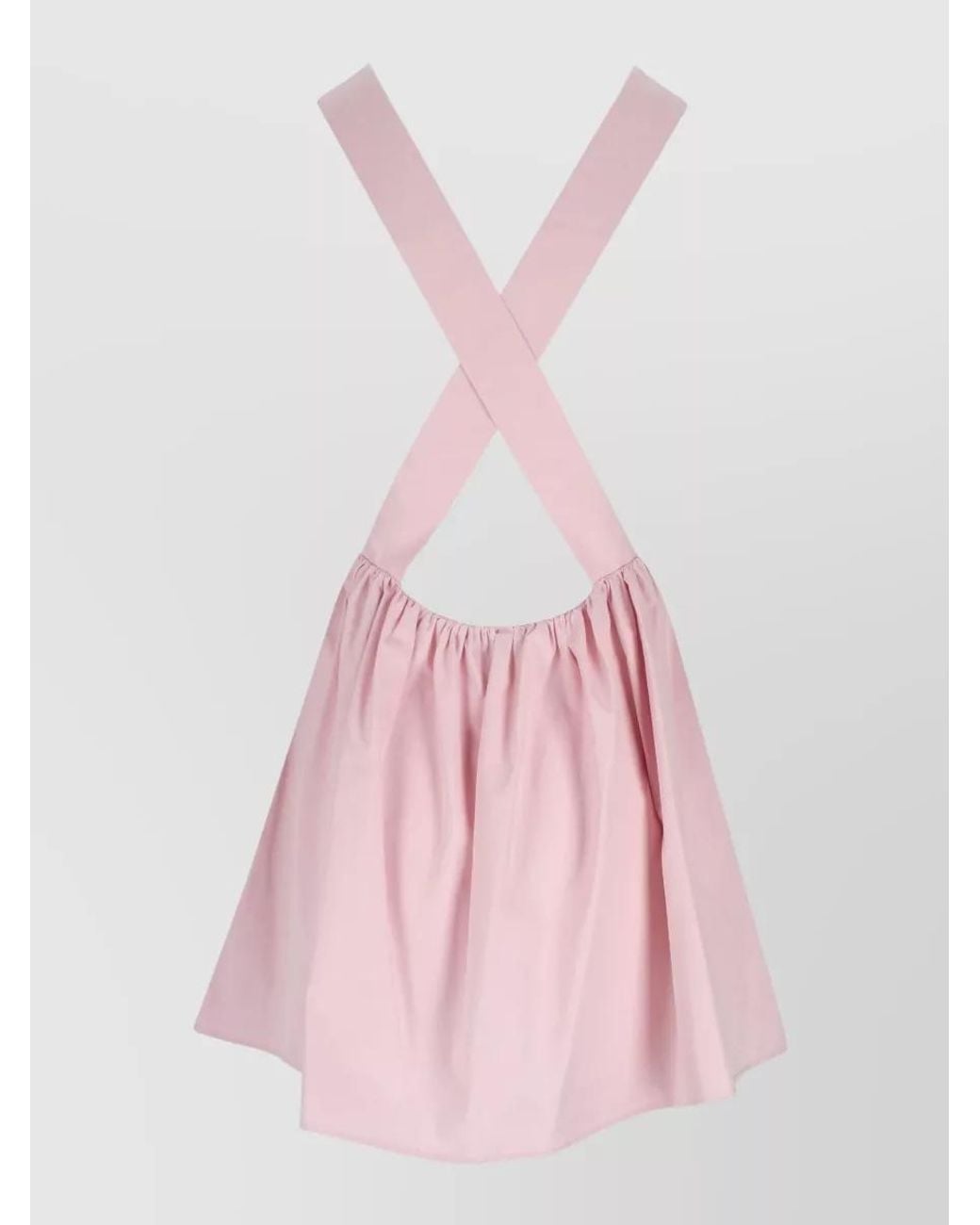 Miu Miu Pink Round Neck Mini Dress