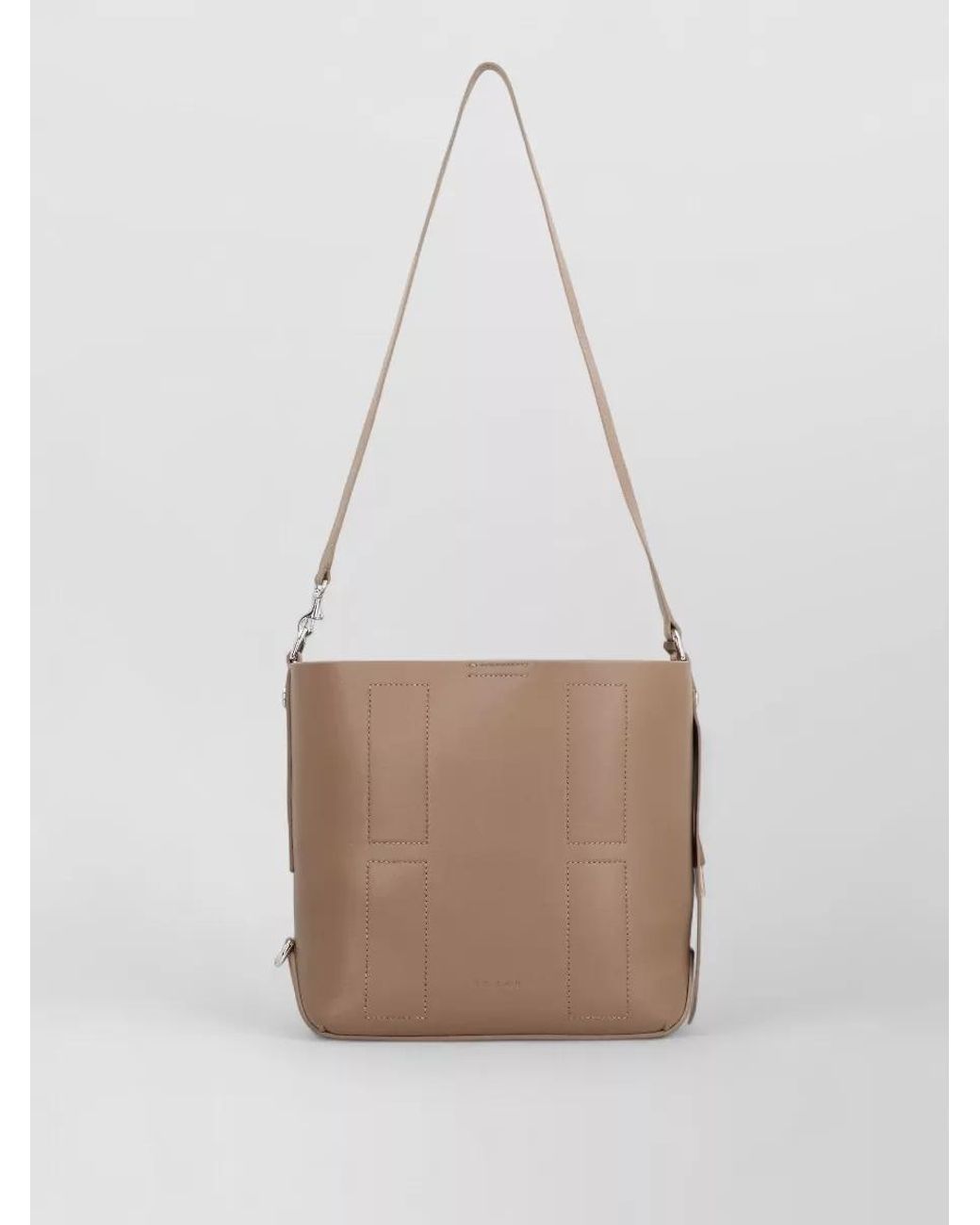 Hogan White H-Hobo Small Leather Tote Bag