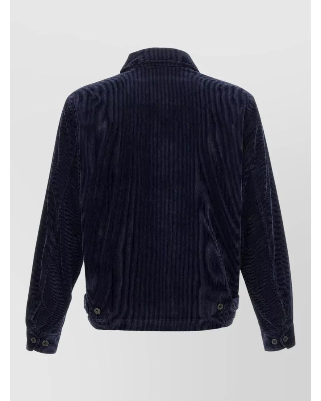 Polo Ralph Lauren Blue Corduroy Single-Breasted Coat for men