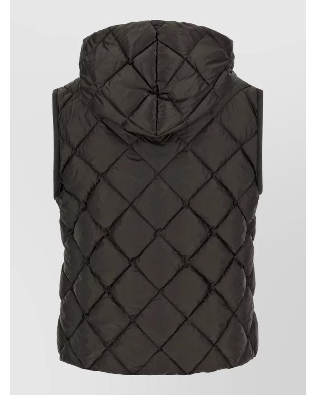 Weekend by Maxmara Black Quilted Hooded Puffer Vest