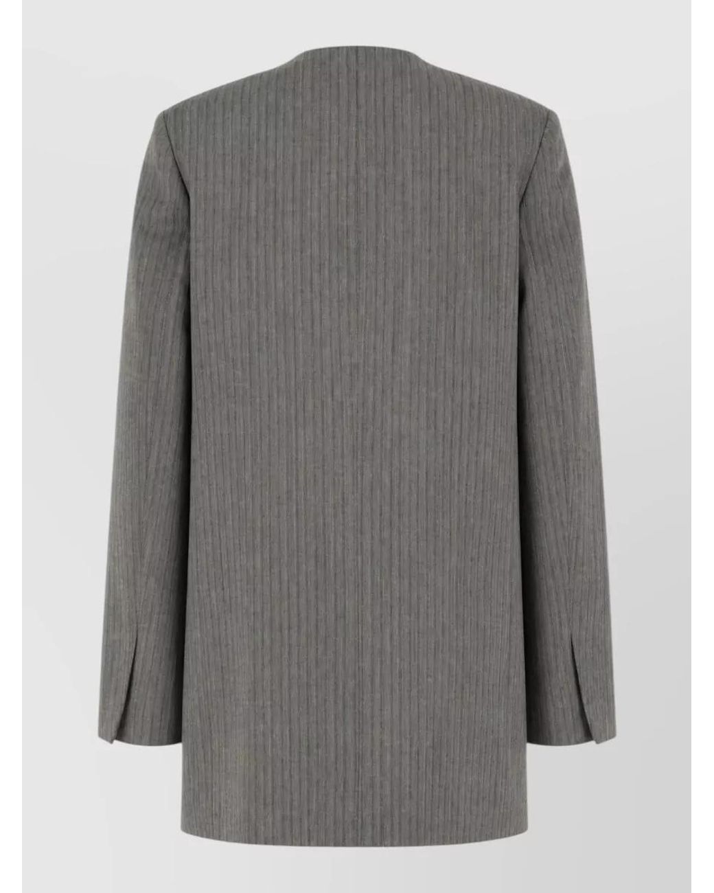 Alberta Ferretti Gray Embroidered Blazer