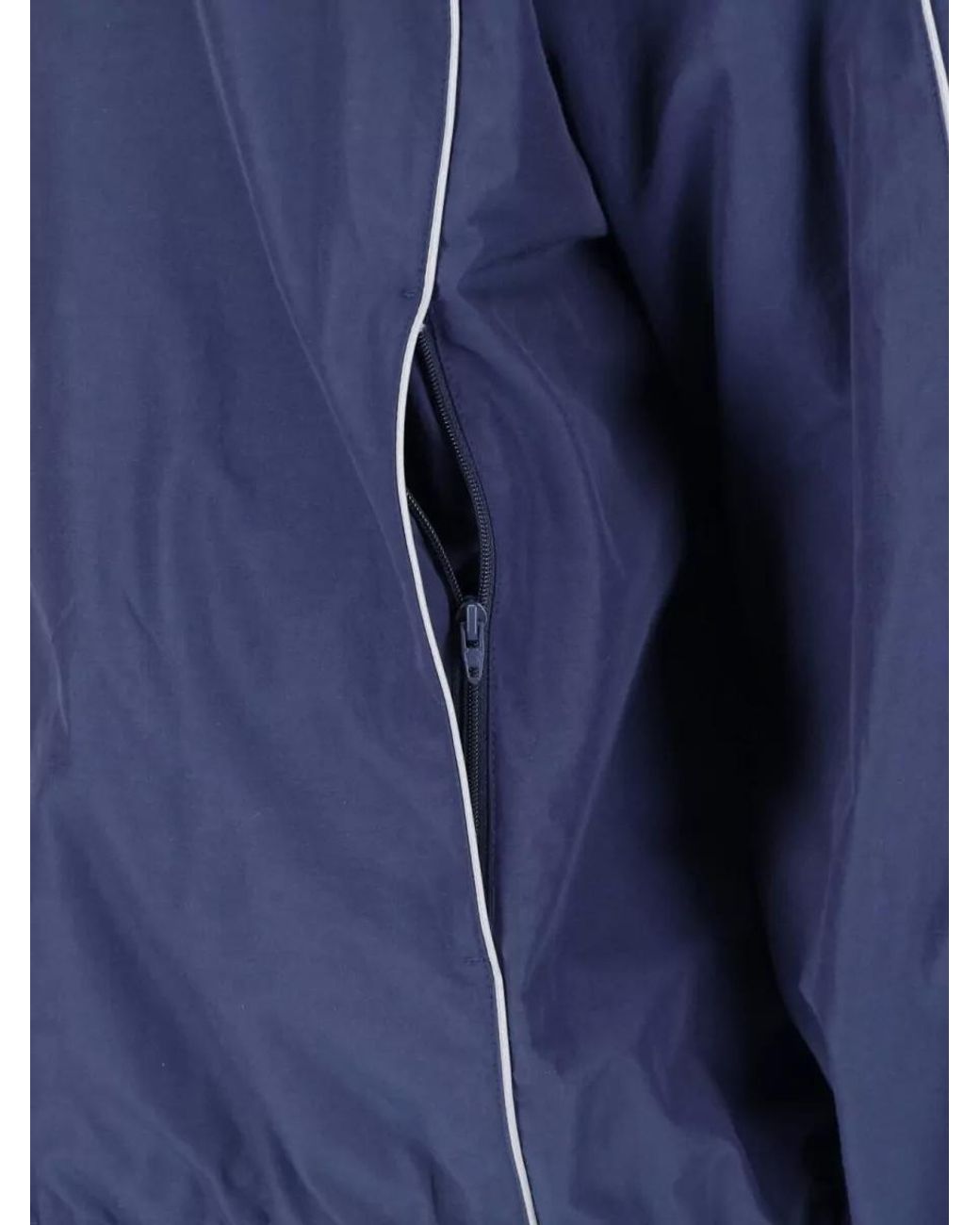 Balenciaga Blue Logo Print Track Jacket for men