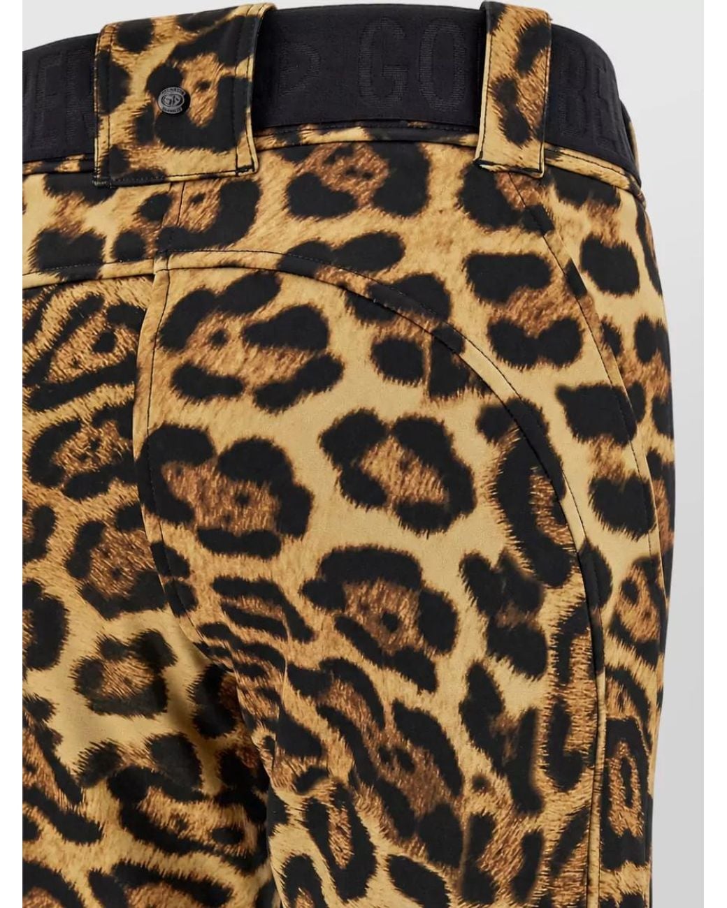 Goldbergh Metallic Animal-Print Slim-Fit Flared Ski Pants