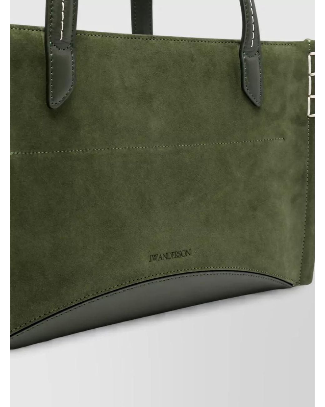 J.W. Anderson Green Loafer Bag Suede Shoulder Bag