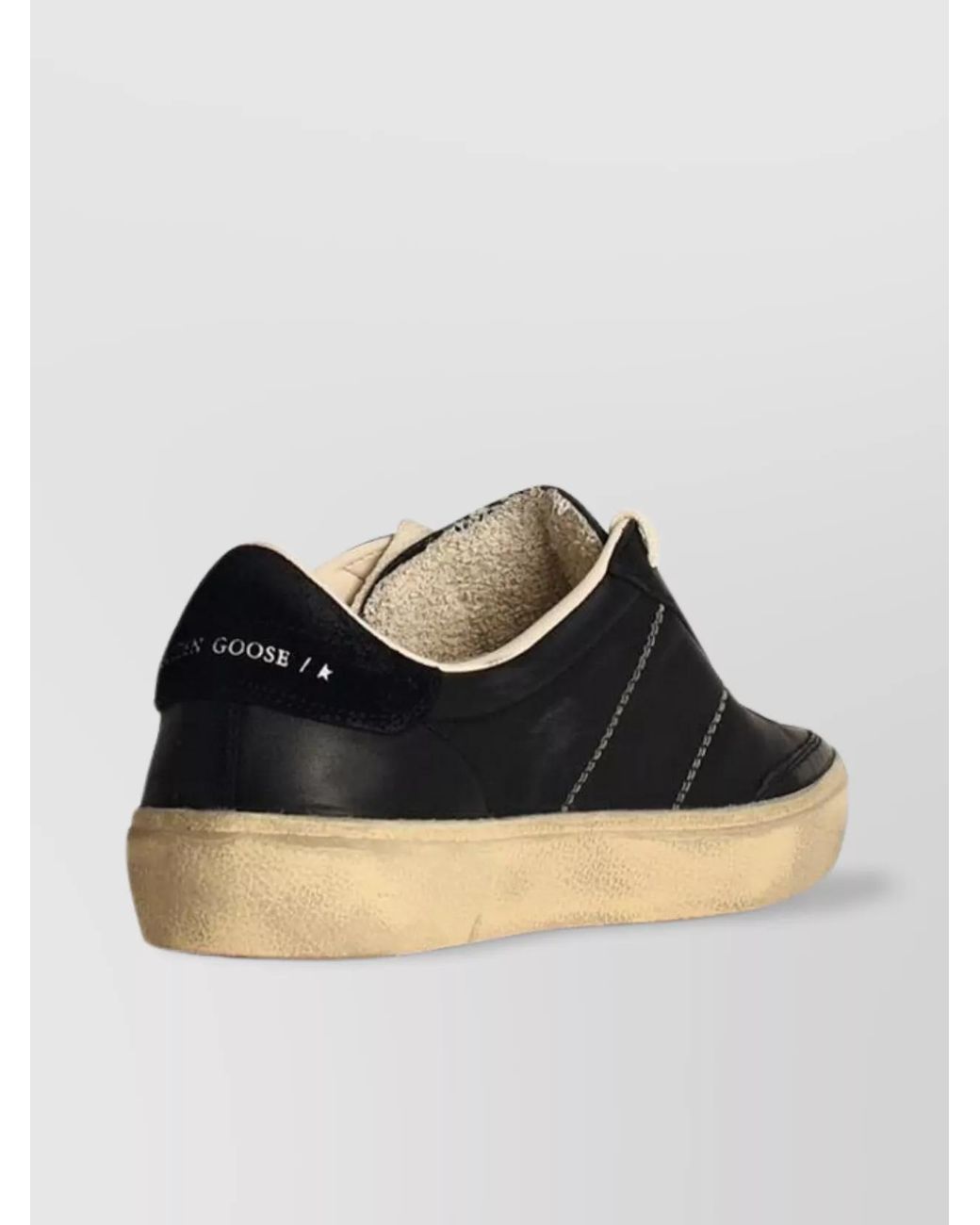 Golden Goose Deluxe Brand Black Leather Low-Top Sneakers for men