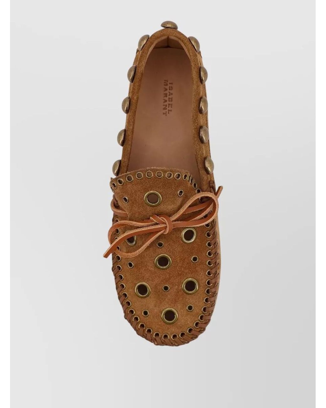 Isabel Marant Brown Suede Leather Loafers