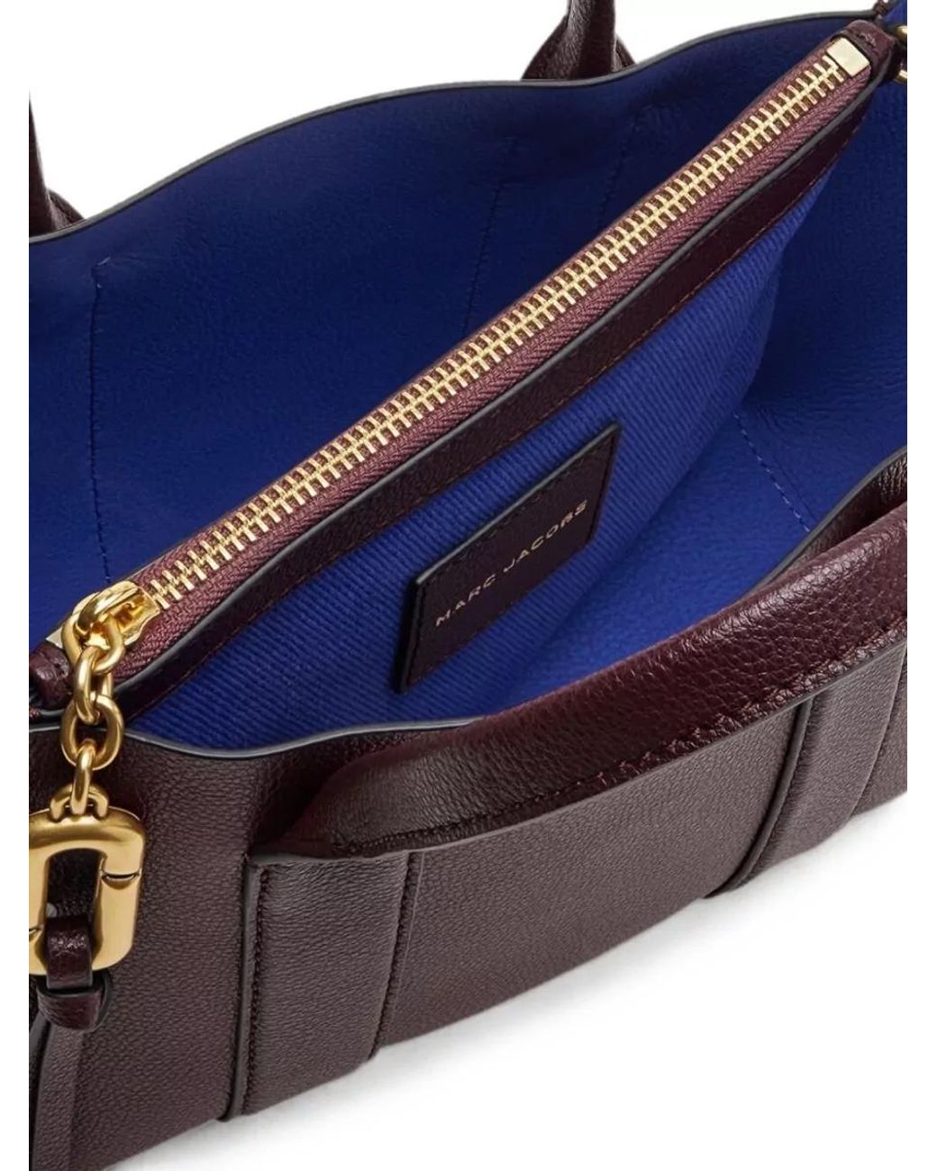 Marc Jacobs Purple Small Pebble Leather Tote Bag