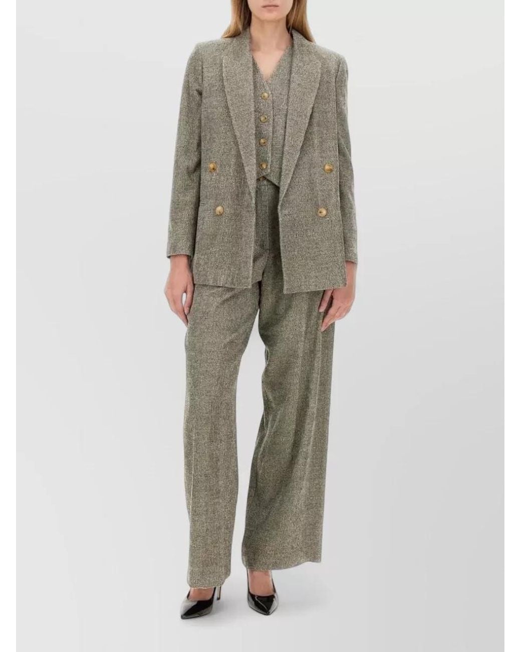 Alysi Multicolor Double-Breasted Blazer
