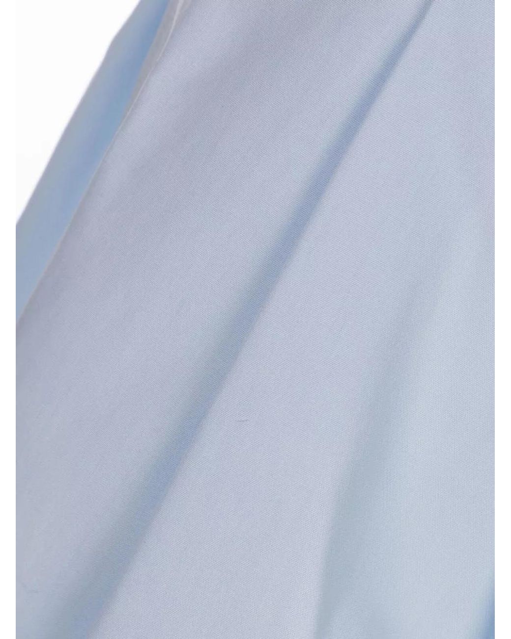 Ermanno Scervino Blue Cotton Pleated Cropped Shorts
