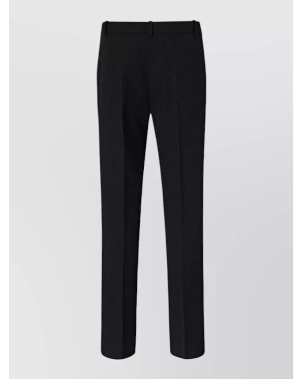 Pinko Black Mid-Rise Straight-Leg Suit Trousers