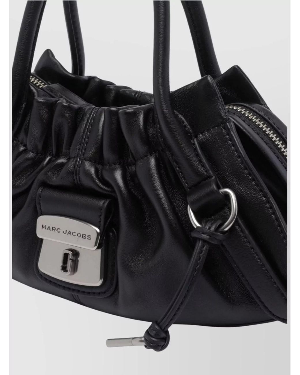 Marc Jacobs Black Small Lamb Leather Shoulder Bag