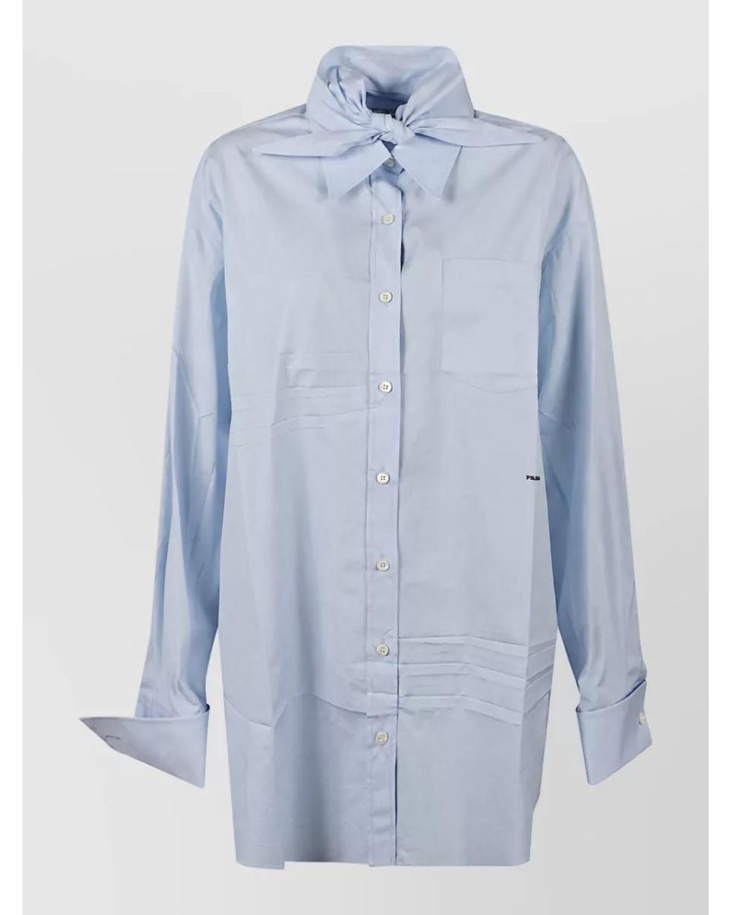 Prada Blue Poplin Shirt