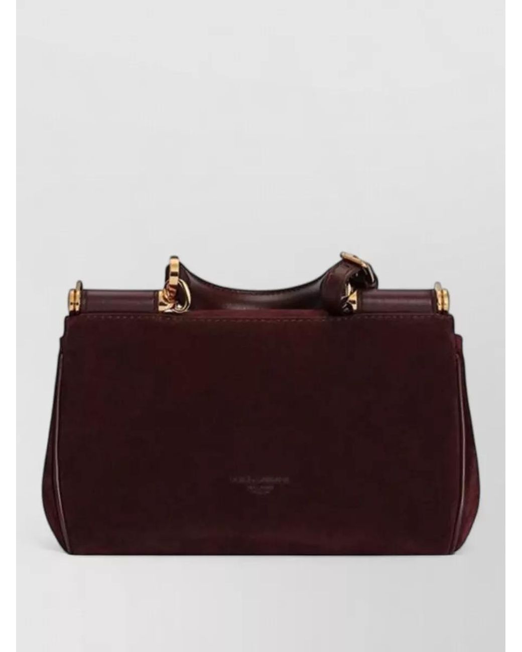 Dolce & Gabbana Purple My Sicily Mini Leather Shoulder Bag