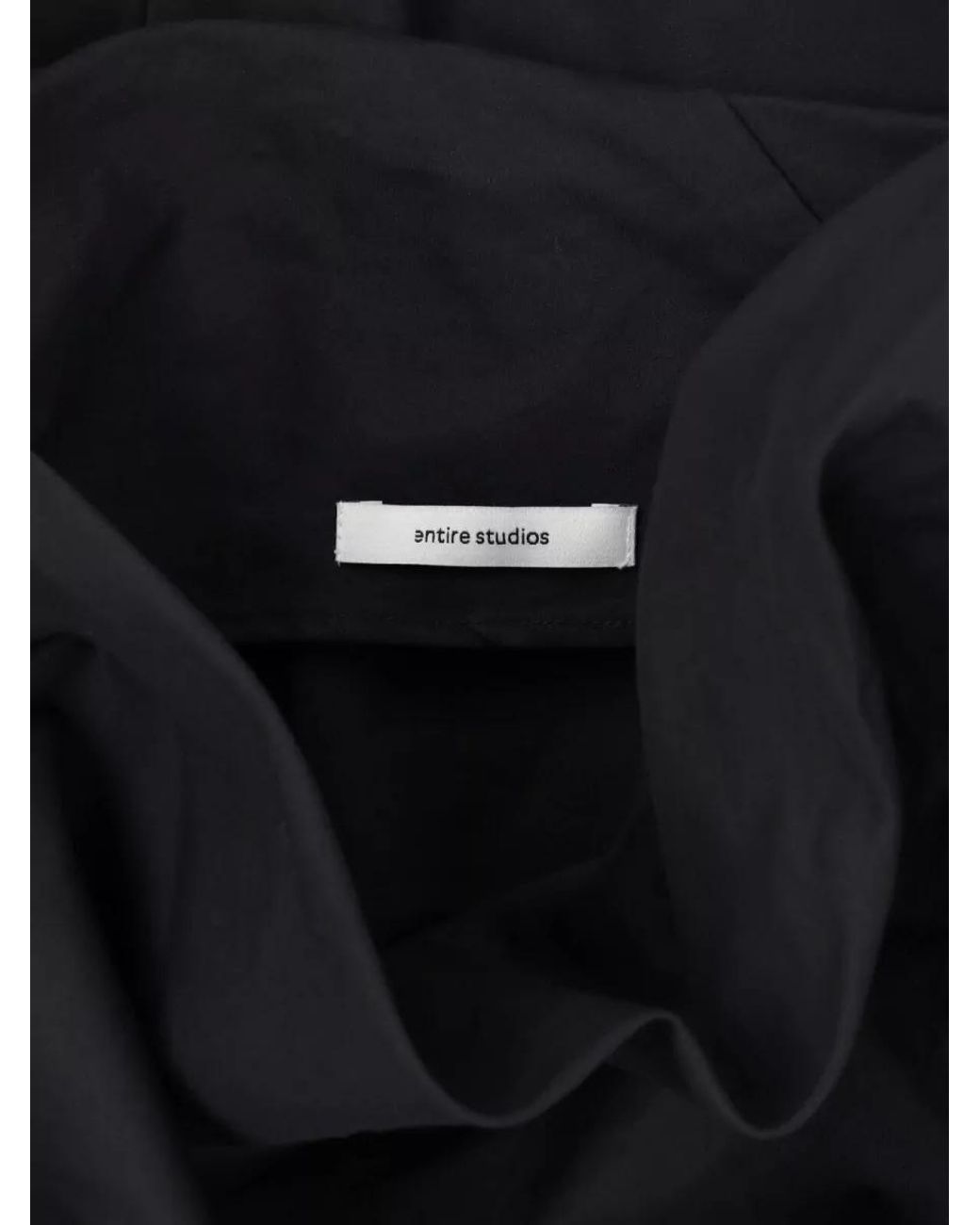 Entire studios Black Cotton Asymmetric Skirt