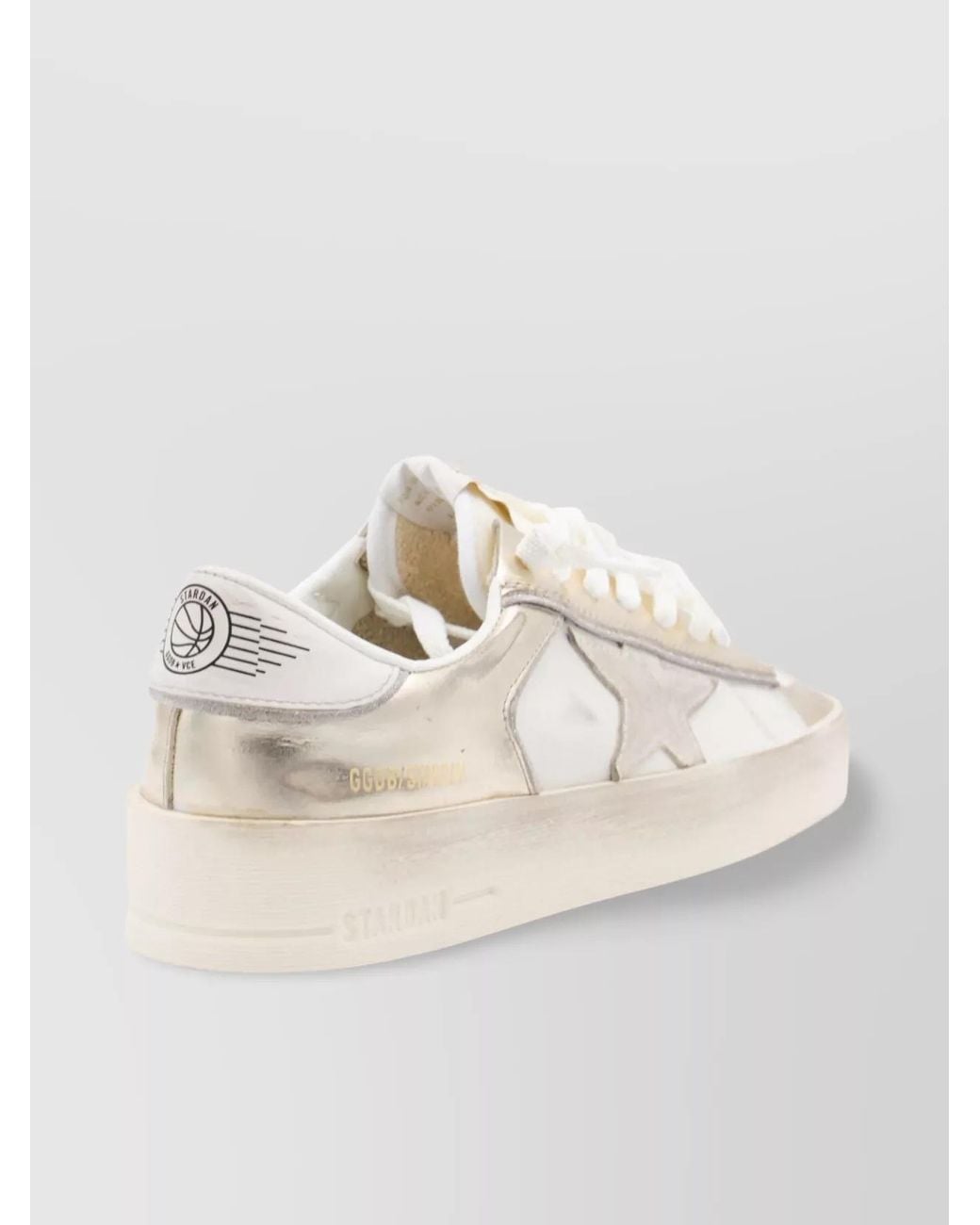Golden Goose Deluxe Brand White Leather Low-Top Sneakers