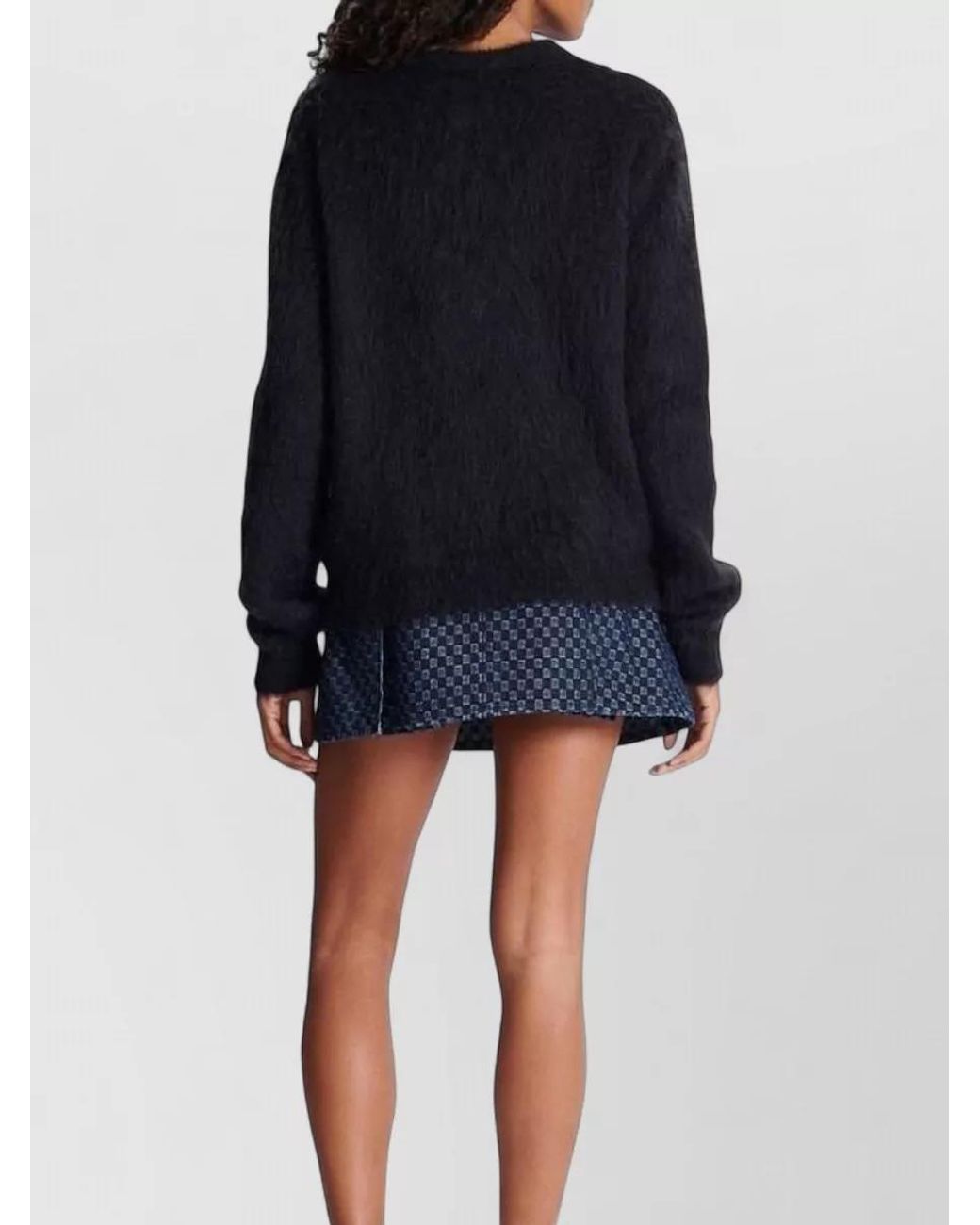 Balmain Black Mohair Jumper