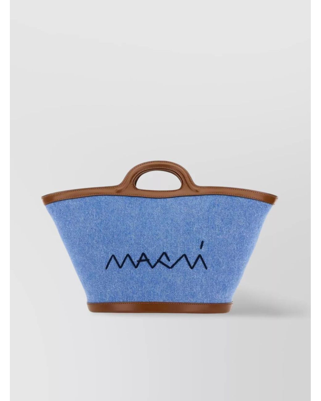 Marni Blue Na Cotton Tote Bag