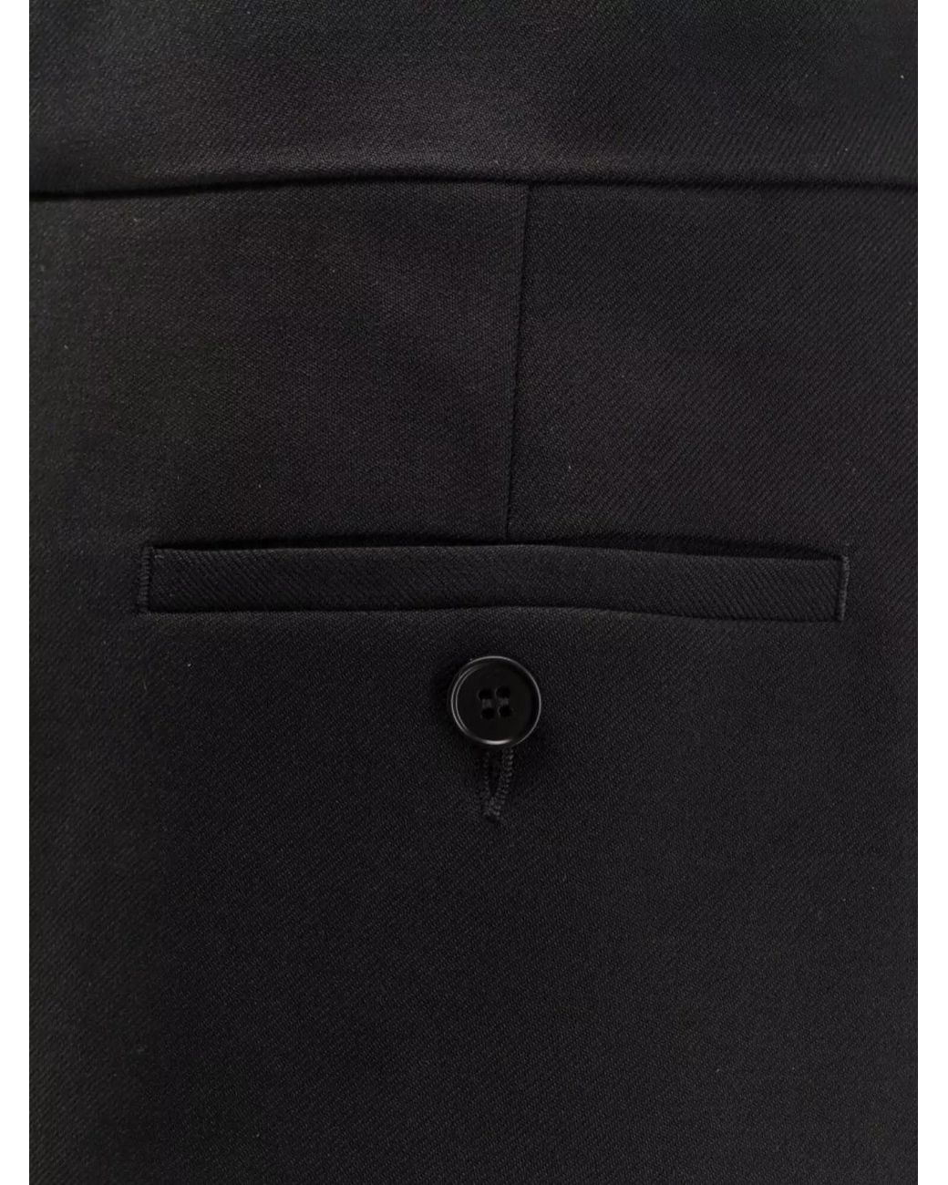 McQueen Blue Wool Midi Pencil Skirt