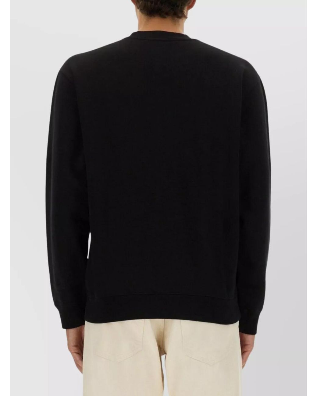 Jacquemus Black Cotton Relaxed-Fit Logo Sweatshirt for men