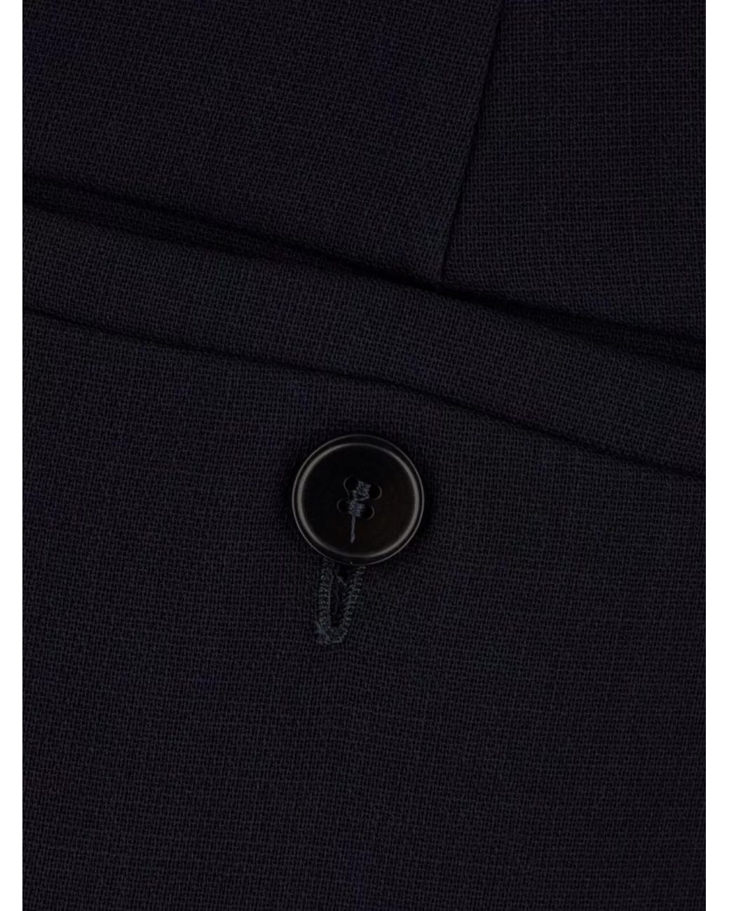 Max Mara Blue Wool Tailored Trousers