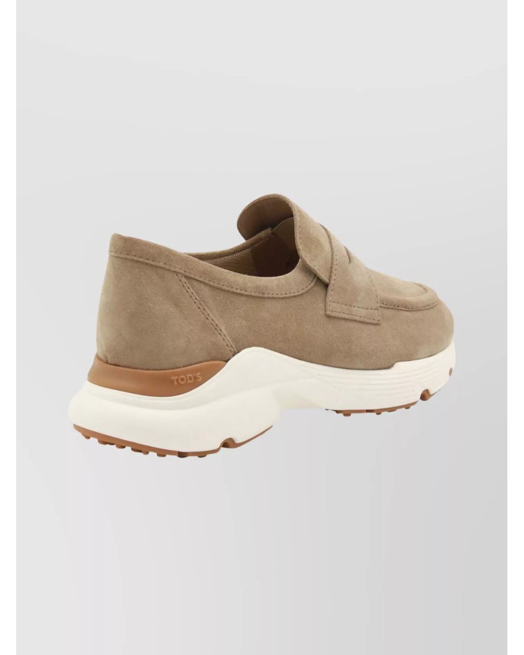 Tod's Natural Suede Leather Loafers