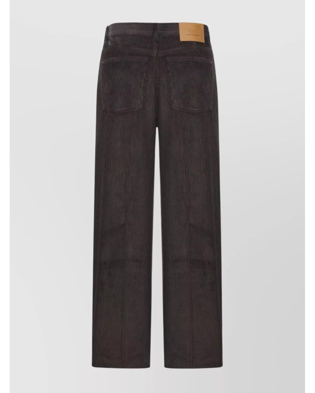 AMI Multicolor Cotton Wide-Leg Corduroy Trousers for men