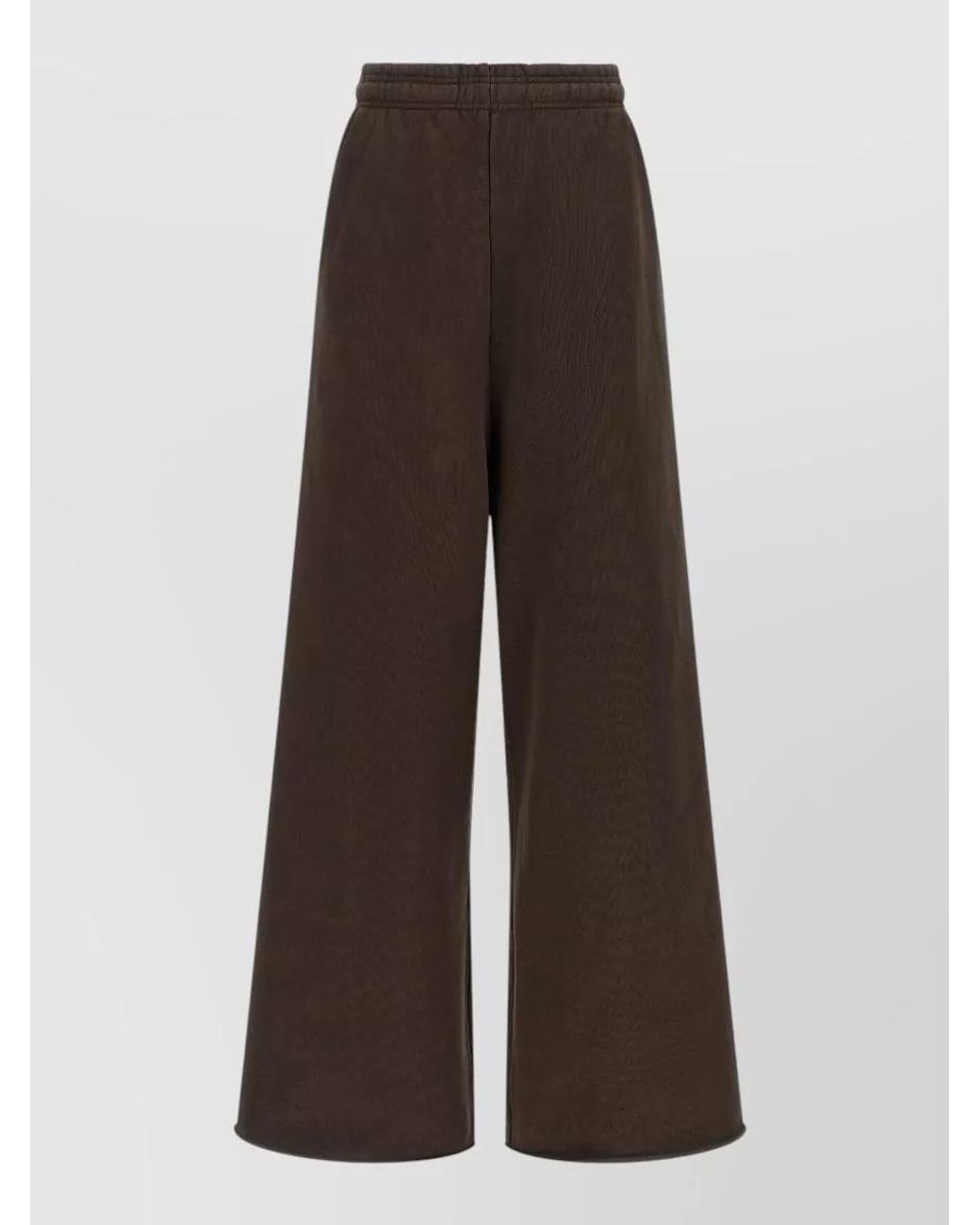 Entire studios Brown Wide-Leg Cotton Sweatpants