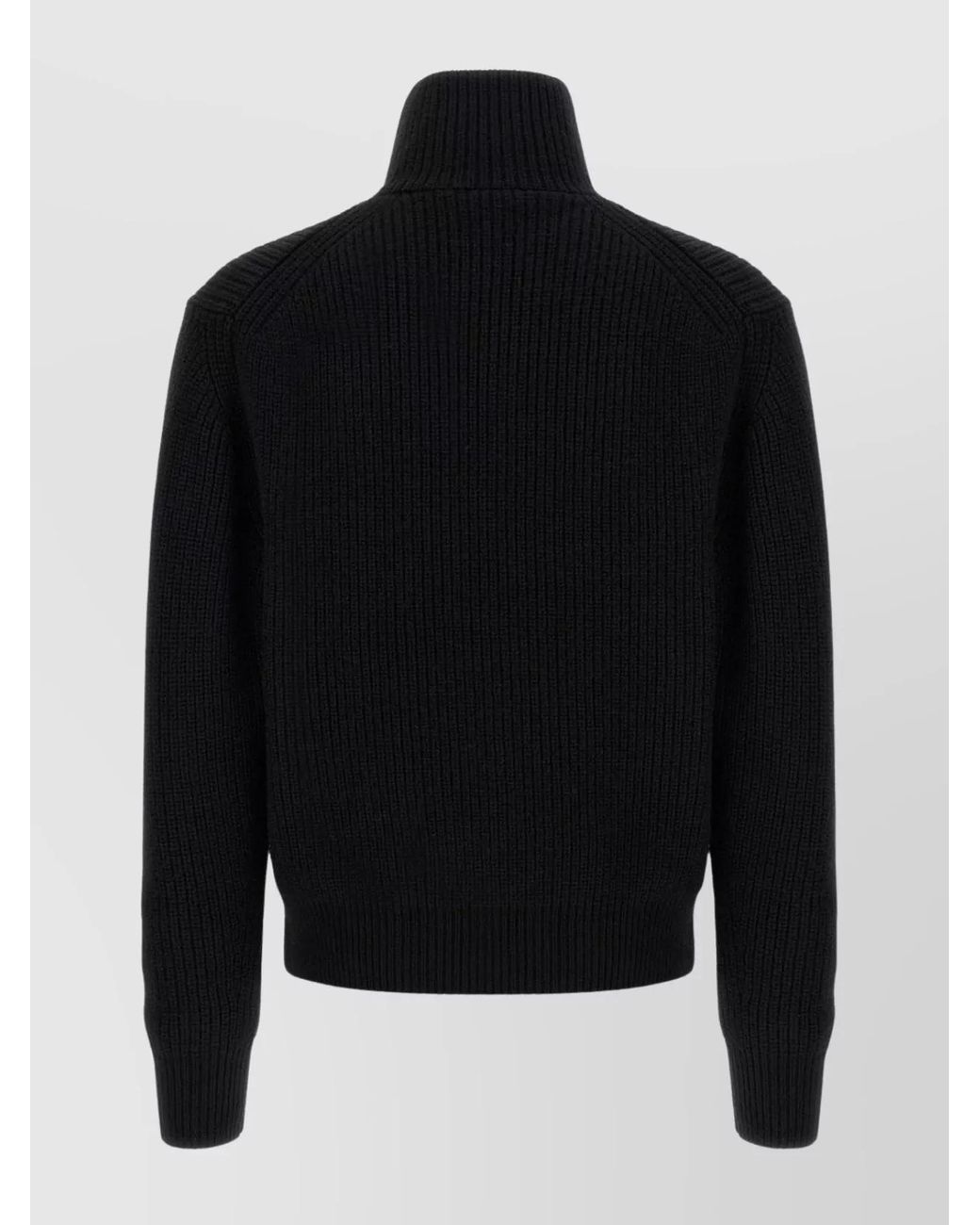 Tom Ford Black Wool Mohair Zip Cardigan for men