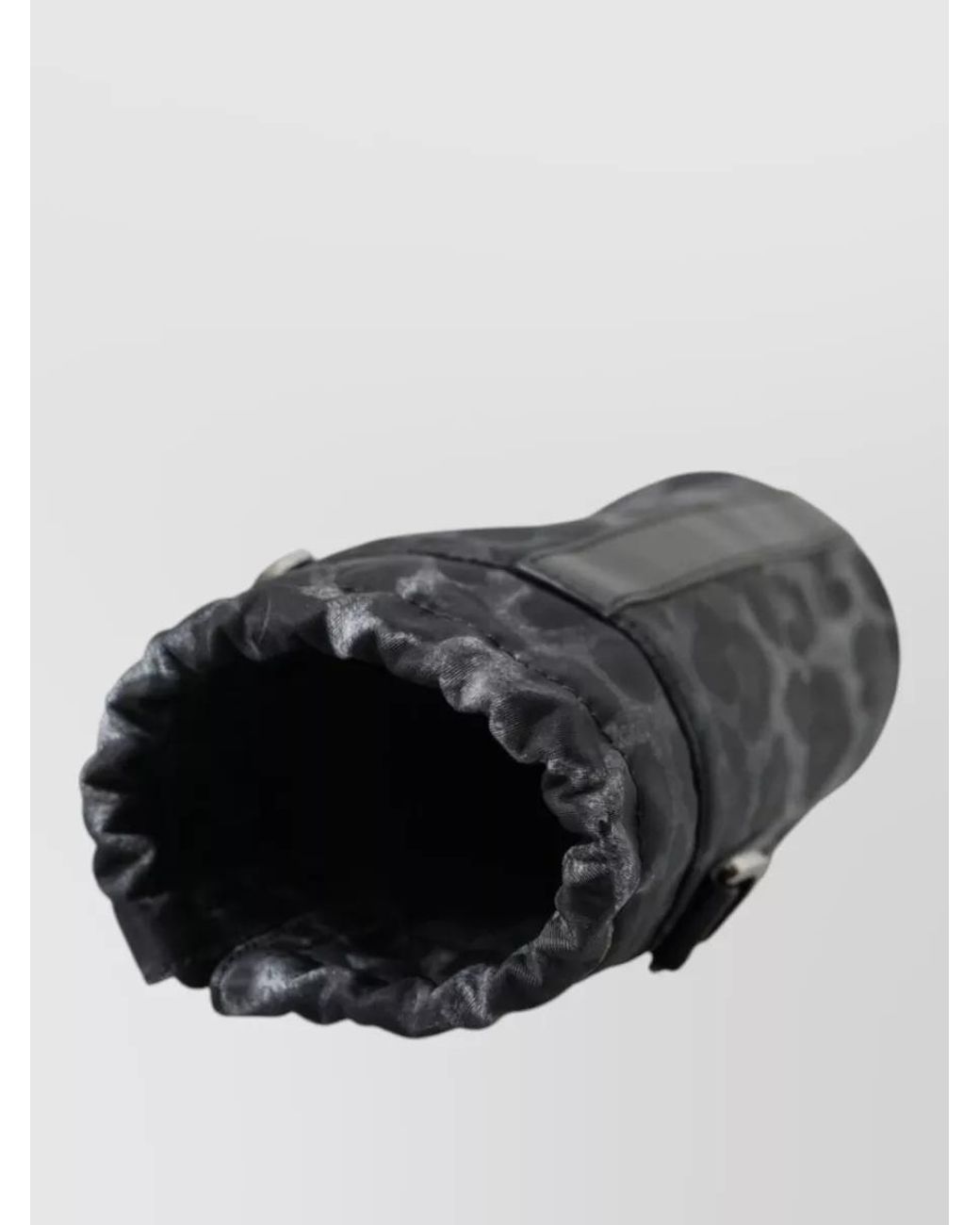 Dolce & Gabbana Black Leopard Bottle Cage Bag for men