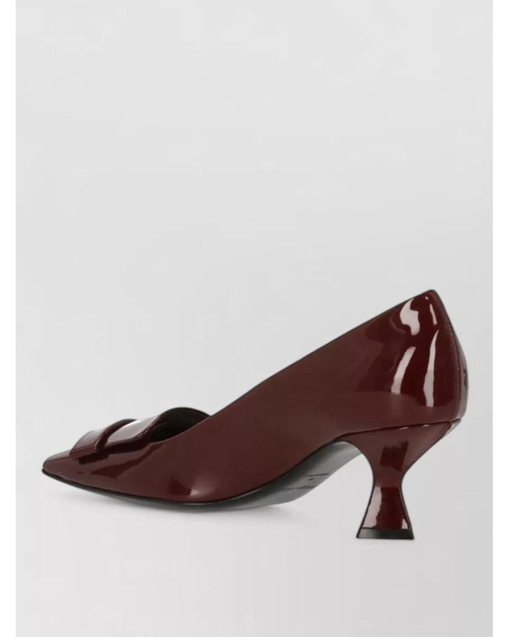 Sergio Rossi Brown Patent Leather High Heel Pumps