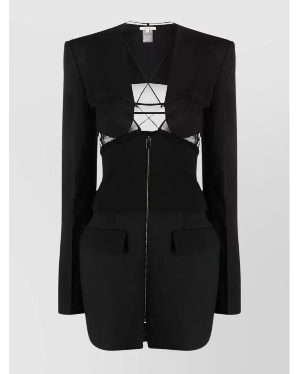 Nensi Dojaka Black Virgin Wool Tailoring Jacket