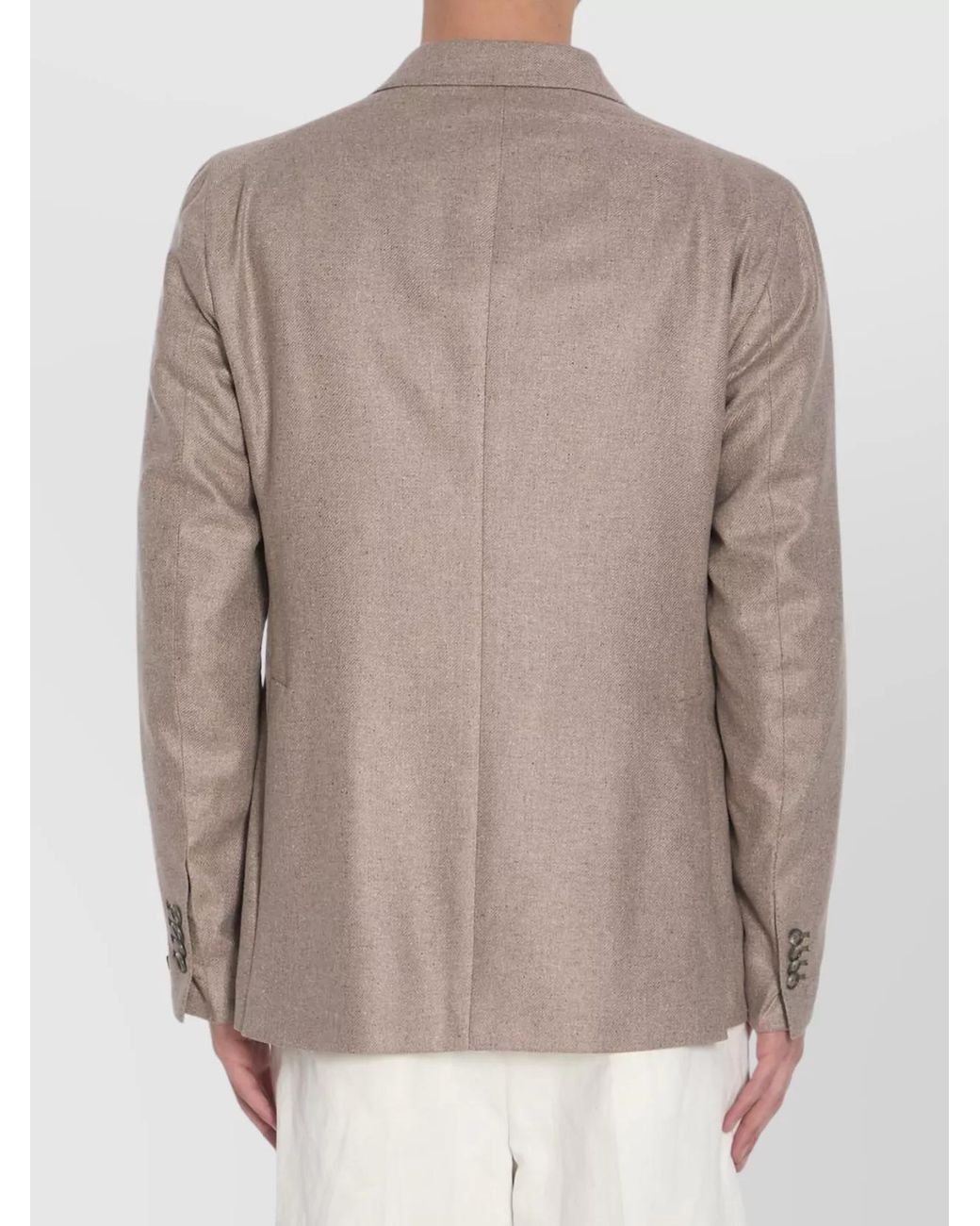 Tagliatore Brown Silk Double-Breasted Blazer for men