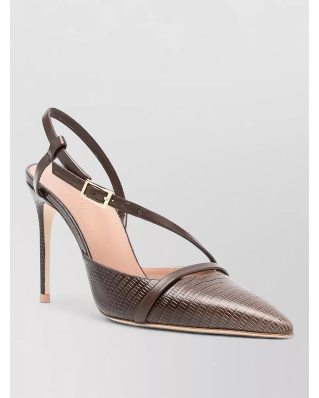 Malone Souliers Pink Leather Pointed Pumps