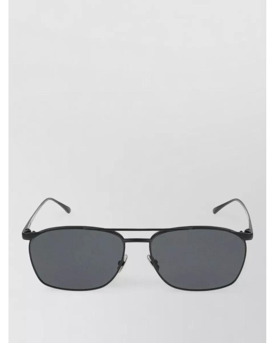 Saint Laurent Gray Metal Sunglasses for men