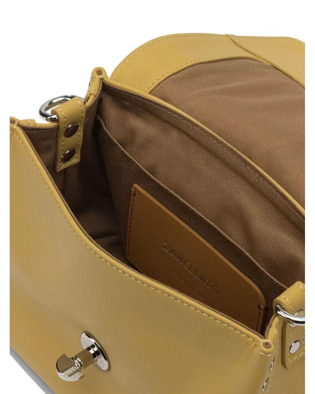 Zanellato Metallic Leather Mini Cross-Body Bag