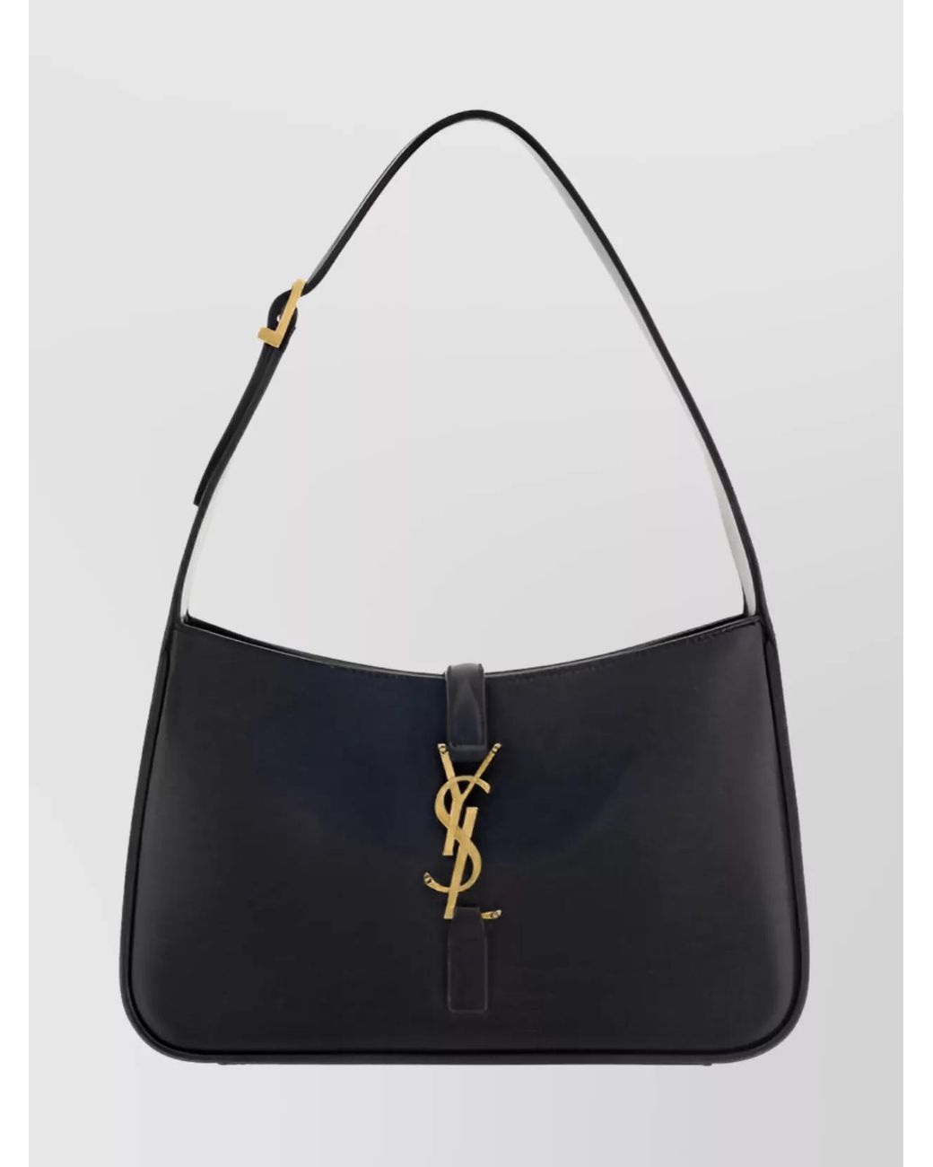Saint Laurent Black Le 5 À 7 Calf Leather Hobo Shoulder Bag