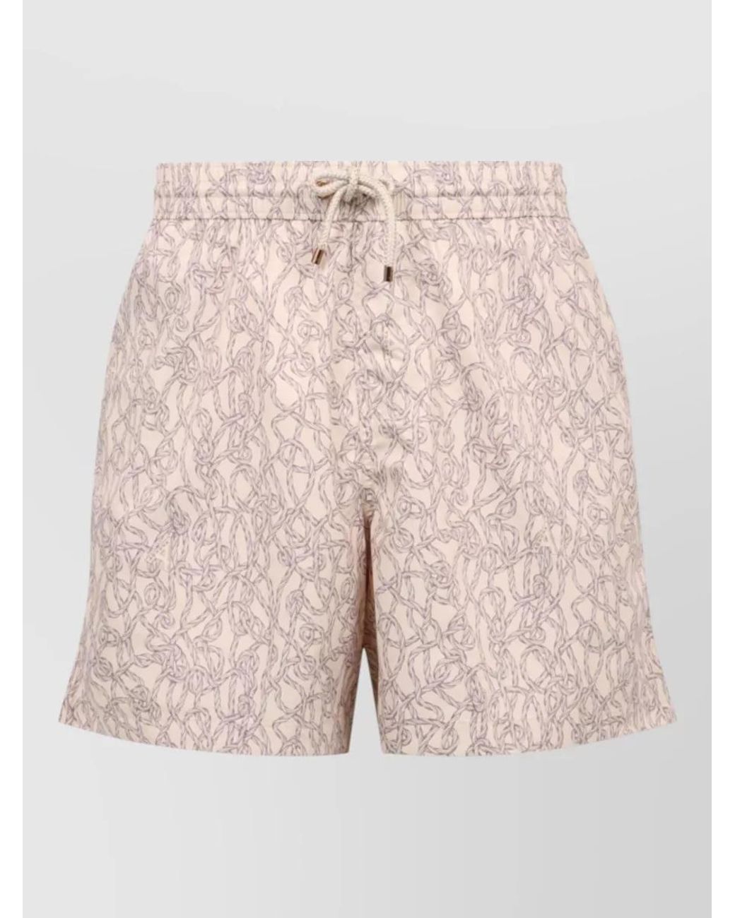 Agnona Pink Polyester Swim Cargo Shorts for men